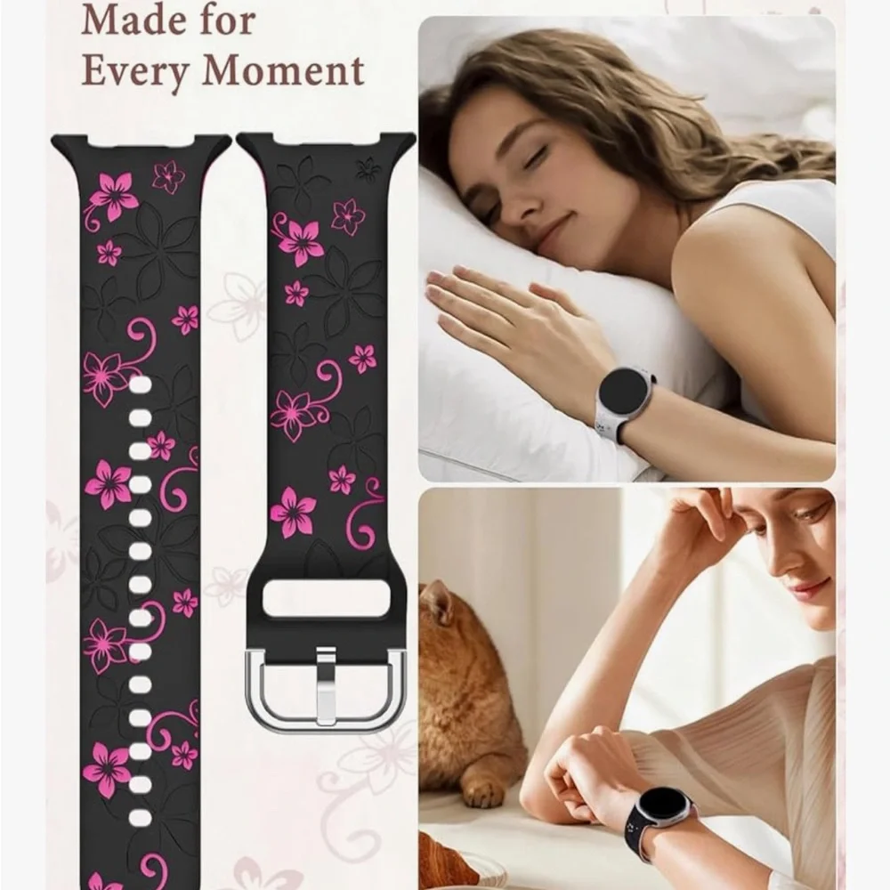 Black and Pink Watch band